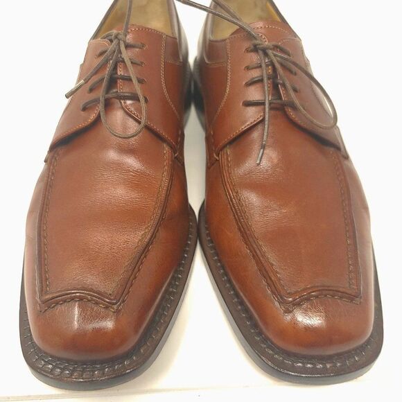 Bruno Magli Cristoforo Brown Italian Leather Oxford Shoes, Size 8.5 main image 8